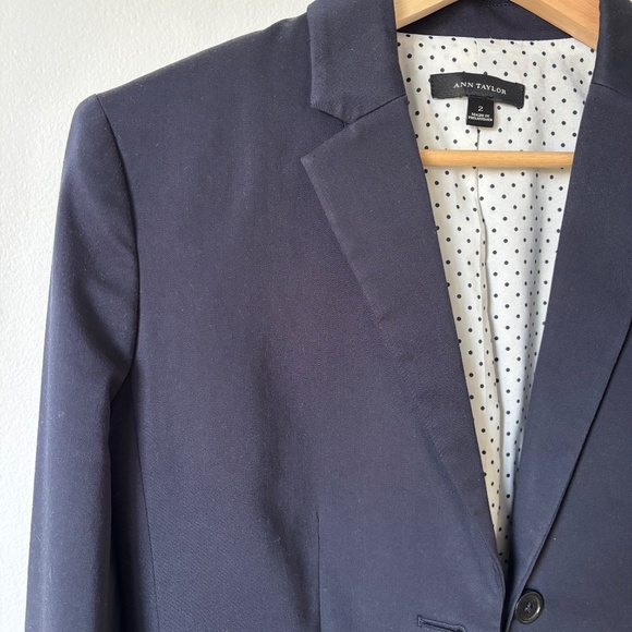 Ann Taylor Navy Blue Blazer - Picture 2 of 6